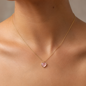 Quartz Heart Necklace